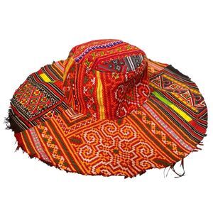 Womens Tam Hat Cap Sun Patchwork Foldable Bucket Cotton Wide Brim Boho Beach Y2K